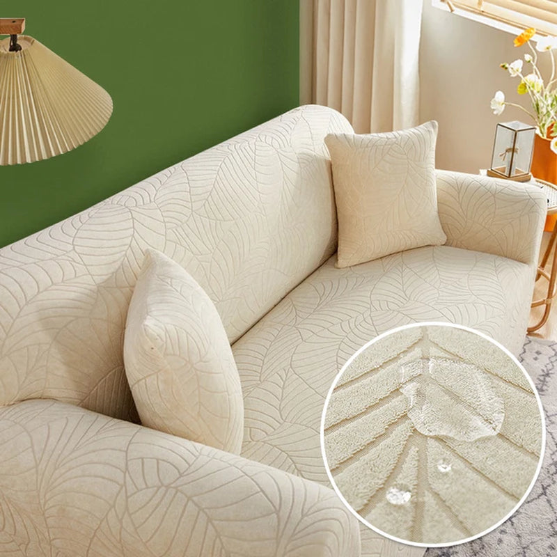 Sofa Cover for Living Room Thick Elastic Jacquard Cover for Sofa Couch Armchair 1/2/3/4 Seater L Shaped Corner Sofa Cover